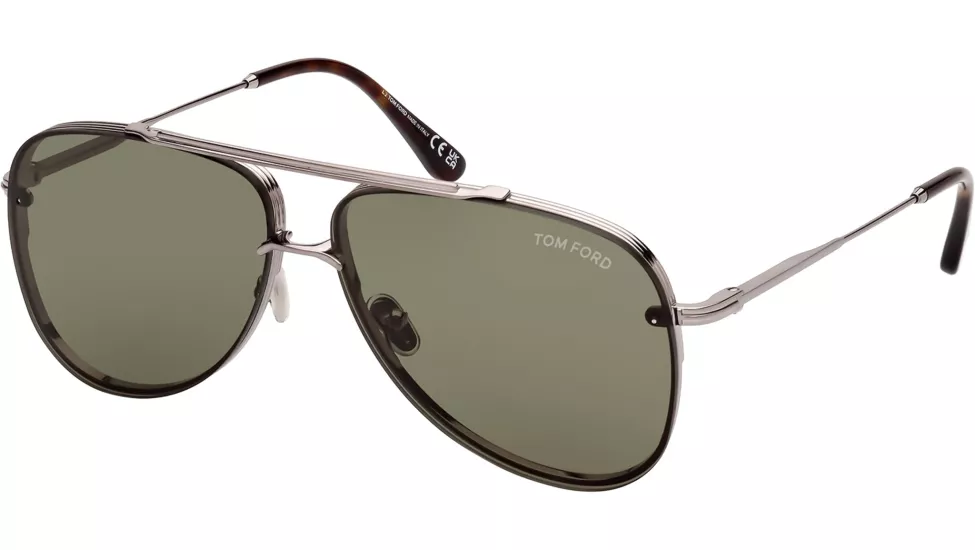 Tom Ford LEON (FT1071-14N) 62 | Unisex Yeşil Güneş Gözlüğü